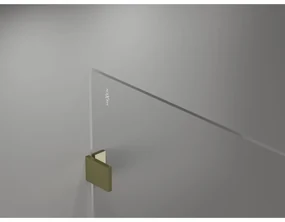 Mexen Lunar sprchová stena pravá 100 x 200 cm, 8mm číre sklo, zlatá lesklá, 830-100-000-50-00-P