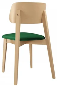 Jedálenská stolička KD 63 C (buk + smaragdová) . Vlastná spoľahlivá doprava až k Vám domov. 1103447