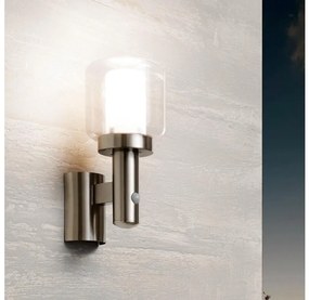 Eglo 95017 - Vonkajšie nástenné svietidlo s čidlom POLIENTO 1xE27/40W