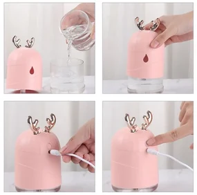 Bestent Aróma difuzér LED USB 200ml Deer White