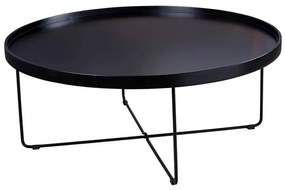 Konferenčný stolík bunro ø 90 cm čierny MUZZA