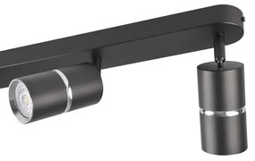 Bodové svietidlo BAMBOO 3xGU10/10W/230V čierna