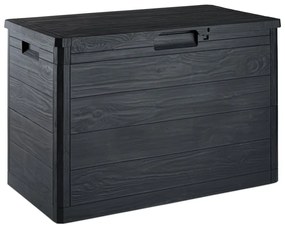 Antracitový záhradný úložný box Woodys – Toomax