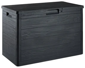 Antracitový záhradný úložný box Woodys – Toomax