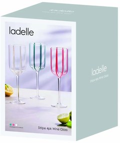 Poháre v súprave 4 ks na víno 350 ml Stripe – Ladelle