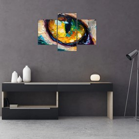 Obraz - Maľba mačacieho oka (90x60 cm)
