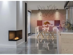 InFire - Rohový BIO krb 80x45 cm 3kW čierna