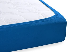 Froté napínacie prestieradlo na extra vysoký matrac FR-016 Modré 200 x 220 - výška 40 cm