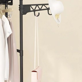 Otevřená šatní skříň MILENA černá