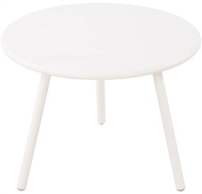 Konferenčný stolík Minot - v45 x Ø60 cm - Biela