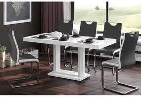 Luxusný rozkladací jedálenský stôl QUADRO 120-170cm MATNÝ viac farieb
