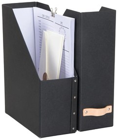 2x Zakladač na dokumenty WILLIAM zo 100% recyklovateľného papiera, čierny