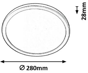Rabalux 3358 - LED kúpeľňové stropné svietidlo LAMBERT LED/15W/230V IP44