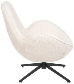 Otočné kreslo LUNAIRE béžové TEDDY BOUCLÉ 872124