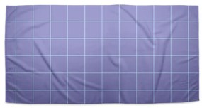 Sablio Uterák Štvorcový vzor fialovej - 70x140 cm