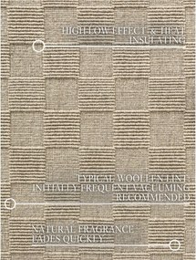 Béžový ručne tkaný vlnený koberec 120x170 cm Scala – Villeroy&amp;Boch