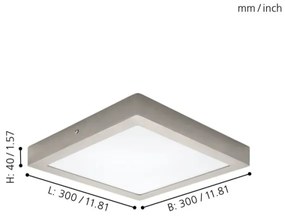 Eglo 32446 - LED stropné svietidlo FUEVA 1 LED/24W/230V