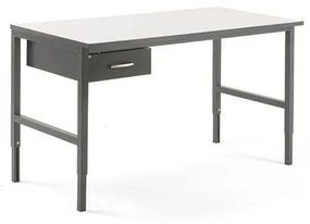 Dielenský stôl Cargo, 1600x750 mm, 1 zásuvka