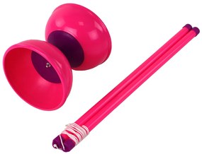 LEAN TOYS Jojo Diabolo – ružová 13,5x11,5 cm