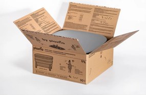 Sivý kompostér 30 l Urbalive – Plastia