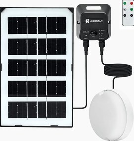 Aigostar - LED solárne stropné svietidlo so senzorom LED/3,7V 3000 mAh IP65 + diaľkové ovládanie