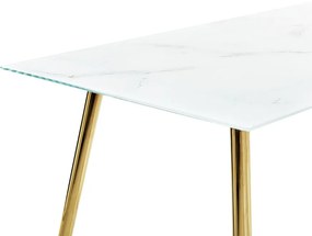Jedálenský stôl Mulza (biela). Vlastná spoľahlivá doprava až k Vám domov. 1081588