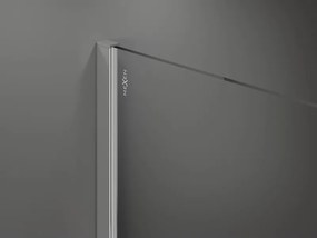 Mexen Kioto, zaoblená sprchová zástena 160 x 200 cm, 8mm číre sklo, chrómový profil, 800-160-101-01-06