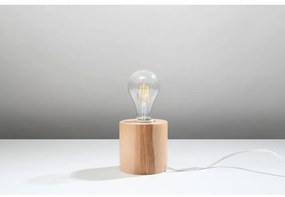 Dřevěná stolová lampa Sollux Elia