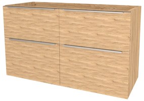 Mereo, Mereo Mailo, kúpeľňová skrinka 121 cm, chróm madlo, Multidecor, Jaseň horský, MER-CN593SJASH