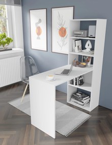 PC stolík Harman (biela). Akcia -22%. Vlastná spoľahlivá doprava až k Vám domov. 1124930