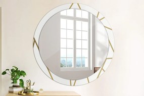 Okrúhle ozdobné zrkadlo na stenu Lineárne zloženie fi 100 cm