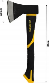 CROWNMAN Univerzálna sekera 600g 35cm