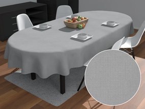 Biante Teflónový oválny obrus TF-019 Sivý 50x100 cm