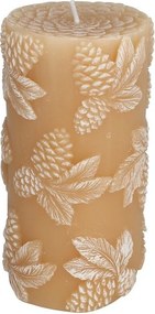 Jesenná sviečka Pinecone vo svetlej hnedej farbe 13 cm