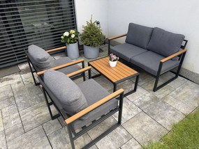 Noela Záhradný set dvoch stoličiek, lavice a stolíka PRIA