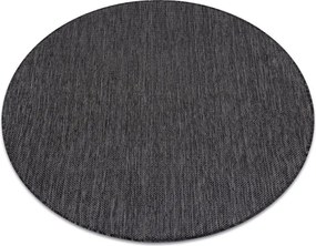 Koberec SIZAL SION A5165A čierny kruh