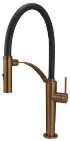 Deante BRC_C72M - Drezová batéria s flexibilným ramienkom CORDA kefov. bronzová