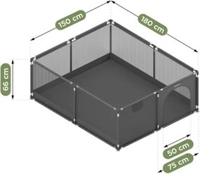 Detská ohrádka Cozy 25 grafitová