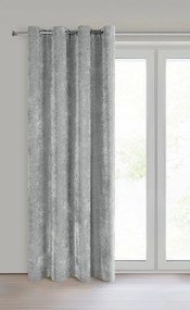 ZÁVES NA KRÚŽKOCH NILO 140X250 CM SIVÁ