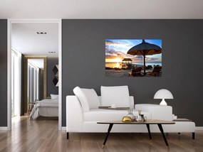 Obraz - Západ slnka na Mauríciu (90x60 cm)