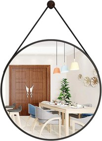 Tutumi Tutumi, okrúhle zrkadlo na pásiku 60 cm CFZL-MR060, čierna, HOM-09000