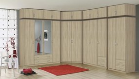 Šatníková skriňa Case, 91 cm, dub sonoma