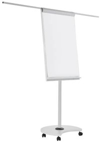 Flipchart Magnetoplan Junior 68 x 97 cm, mobilný, sivá / biela