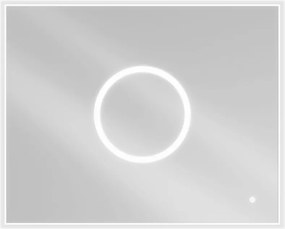 Mexen Koga, LED kúpeľňové zrkadlo s podsvietením 100 x 80 cm, 6000K, ochrana proti zahmlievaniu, 9821-100-080-611-00