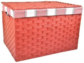 Úložný box s vekom červený Rozmery (cm): 43x32, v. 30