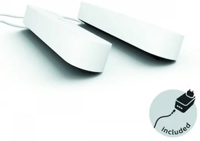 Philips - SADA 2x LED RGB Stmievateľná stolná lampa Hue AMBIANCE LED/6W/230V biela