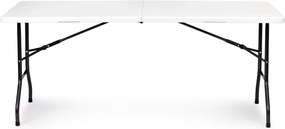 Biela sada cateringového banketového stola 180 cm + 2 lavice