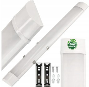 ECOLIGHT LED dielenské svietidlo 150cm - 230V - 50W - IP20 - neutrálna biela