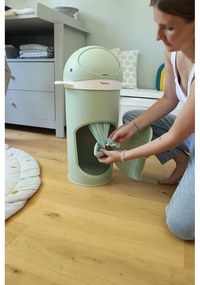 Zelený plastový odpadkový kôš na plienky 25 l Whale – Kindsgut