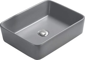 Mexen Catia, umývadlo na dosku 48x37x14 cm, šedá matná, 21314861